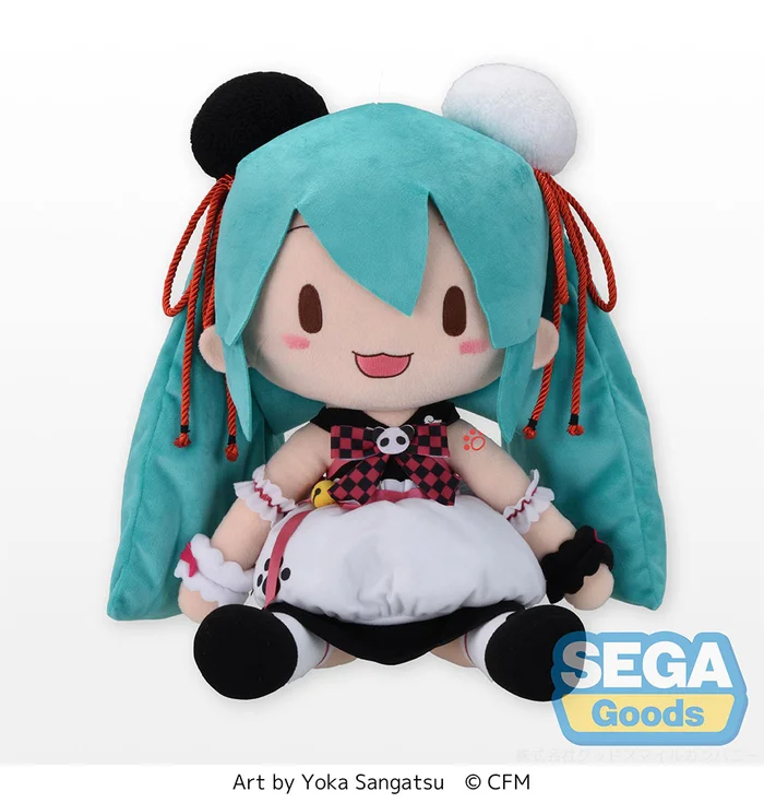 Hatsune Miku Panda Manju Ver. Fluffy Plush (XL) 3 Hatsune Miku Panda Manju Ver. Fluffy Plush (XL)